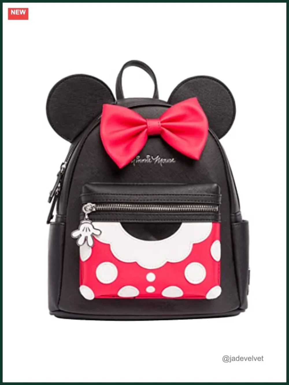 Minnie Mouse Mini Backpack Faux Leather Daypack